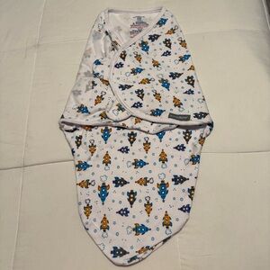 SwaddleMe Baby Swaddle Wrap 3–6 Months 14–18 lbs Rocket Space Print Cotton NWOT